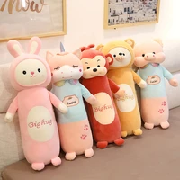 65120cm cute animals standing toy stuffed long plushie unicorn monkey bunny bear kids sleeping leg pillow for children