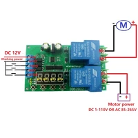 12v 30a multifunction dcac motor controller relay board forward reverse control automatic delay cycle start stop switch module