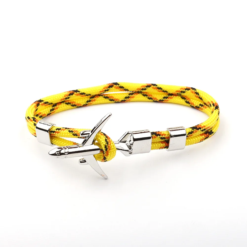 Модные Плетеные браслеты безделушки для мужчин Очаровательная веревка цепь