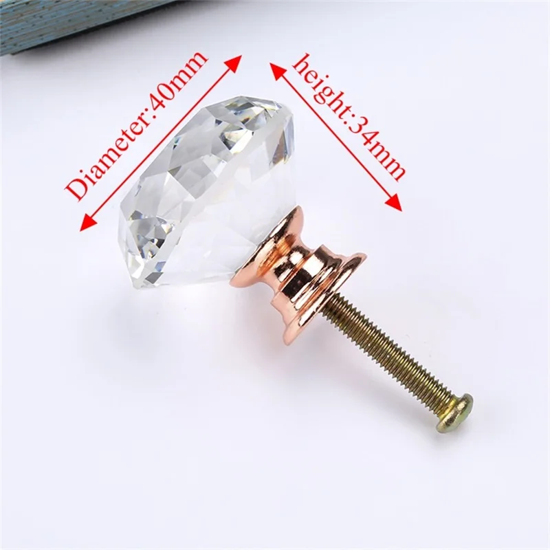 

Ручки NAIERDI из хрустального стекла, алмазная форма