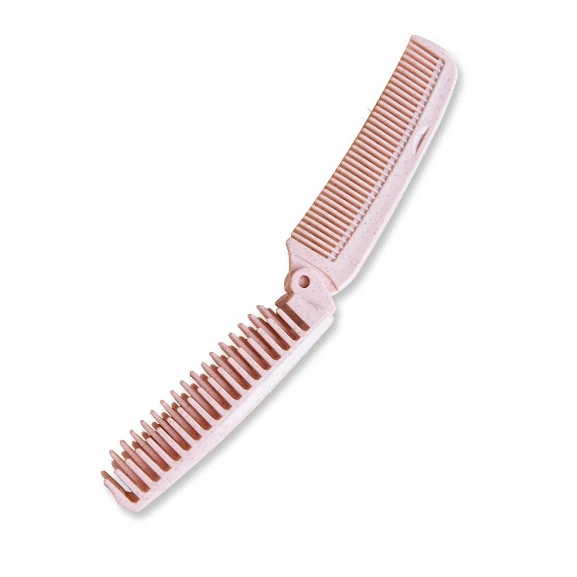 

Folding Comb Detangling Hair Brush Portable Anti-static Travel Pocket Comb Dual Purpose Hairdressing Tool Scalp Massage Comb