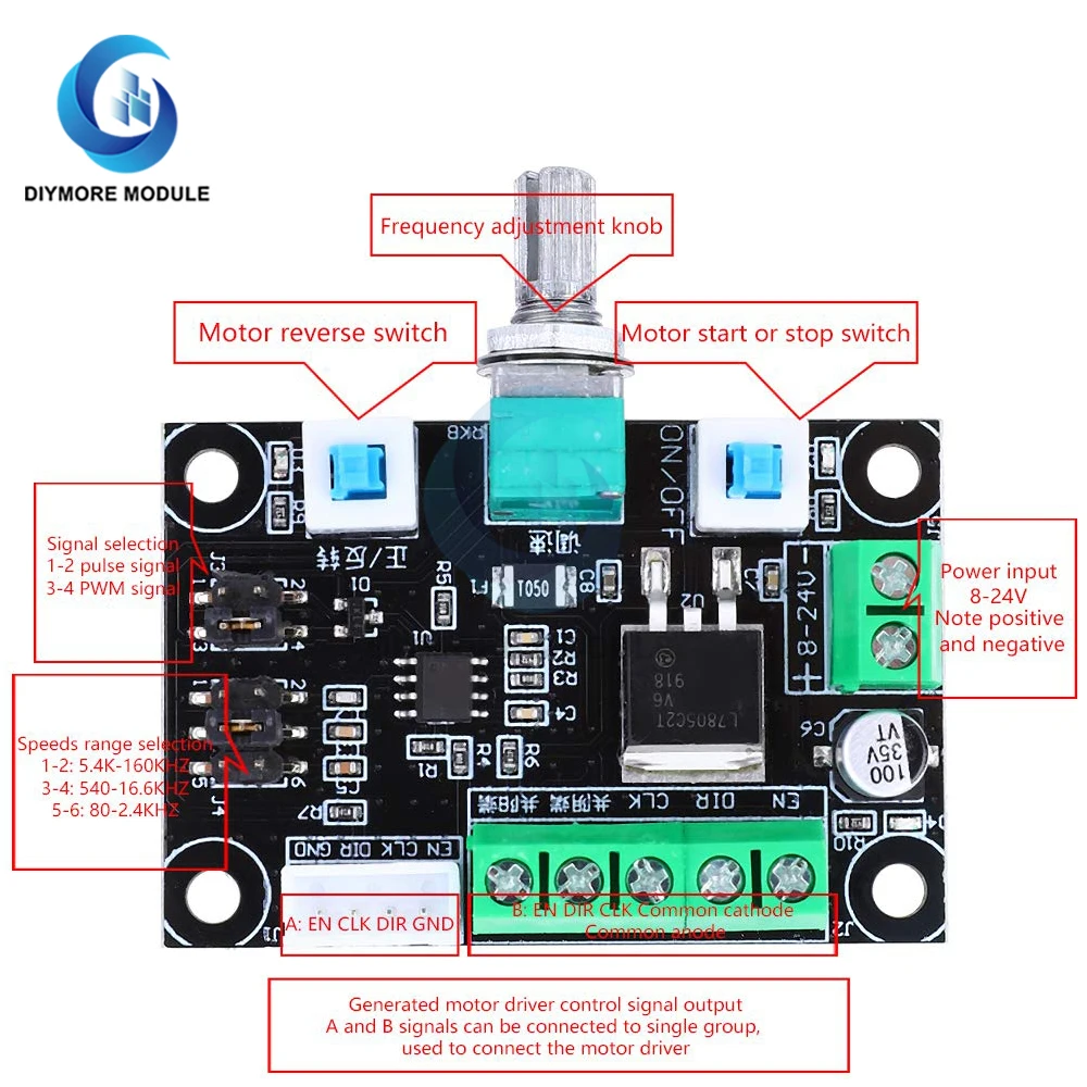 Модуль головного устройства шагового двигателя 12 В 24 постоянного тока для