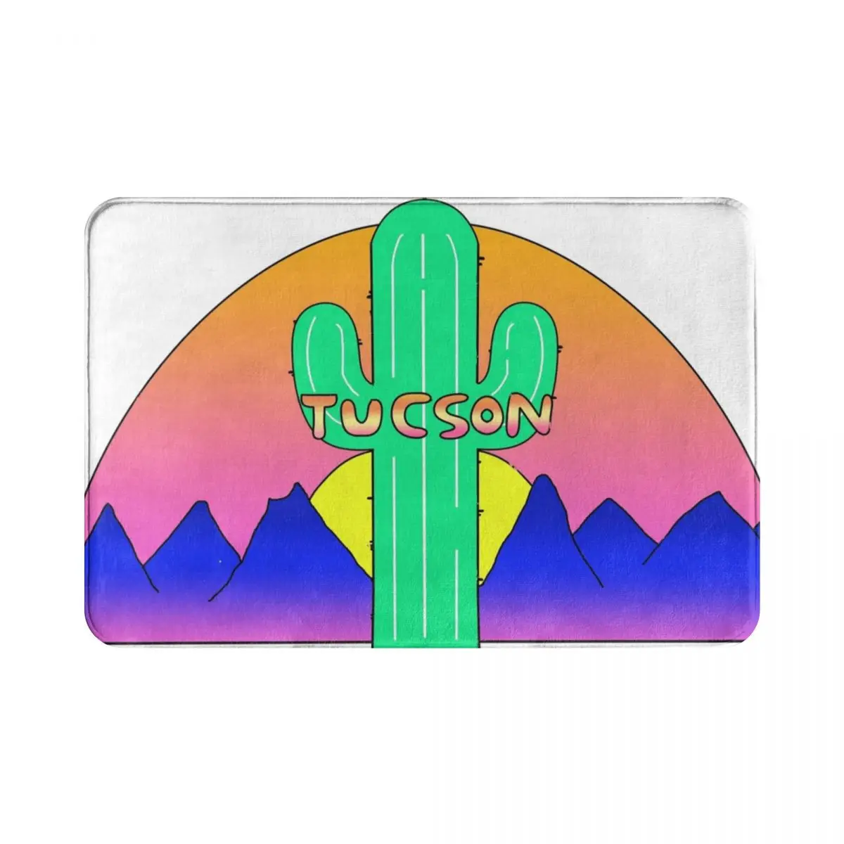 

Напольный коврик Tucson из полиэстера, нескользящий мат для ног, для передней комнаты, коридора, входа, кухни, спальни, балкона, туалета