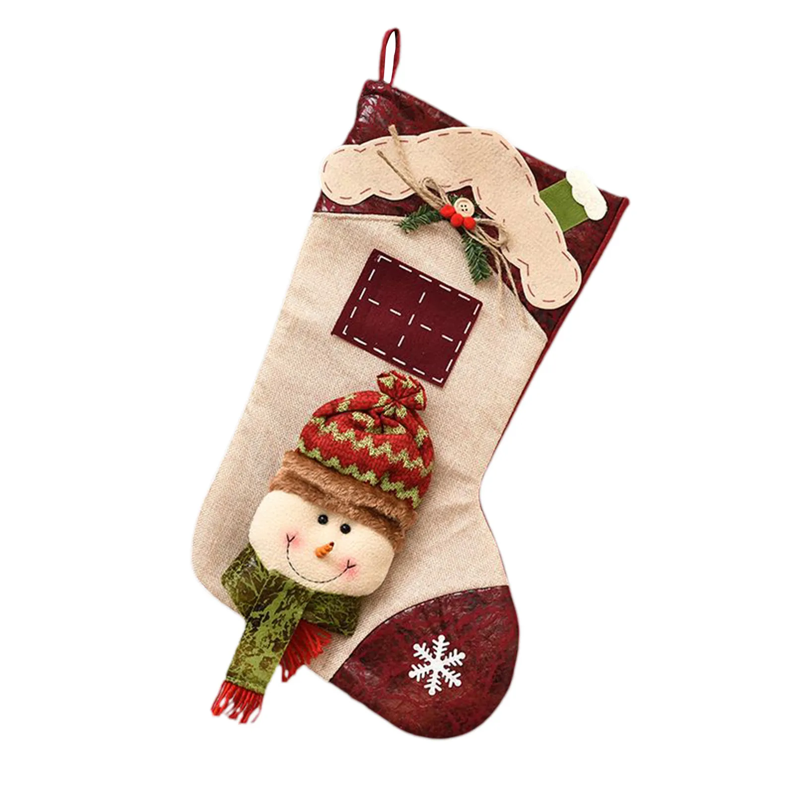 Рождественское украшение-носок Новое поступление 2021 рисунок