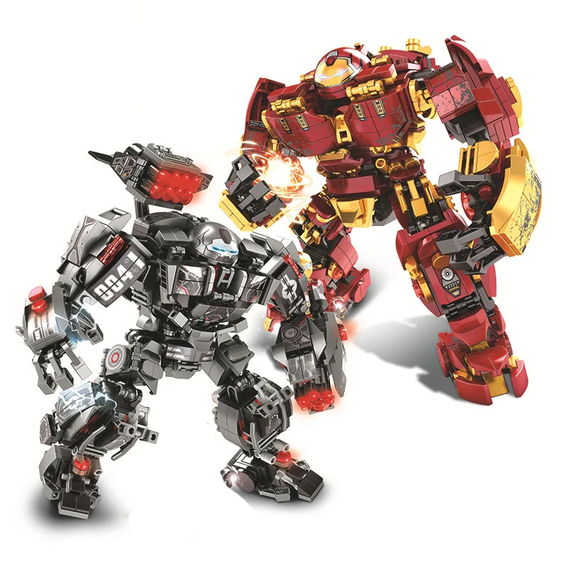 Marvel Мстители железный человек халкбастер машина строительные блоки