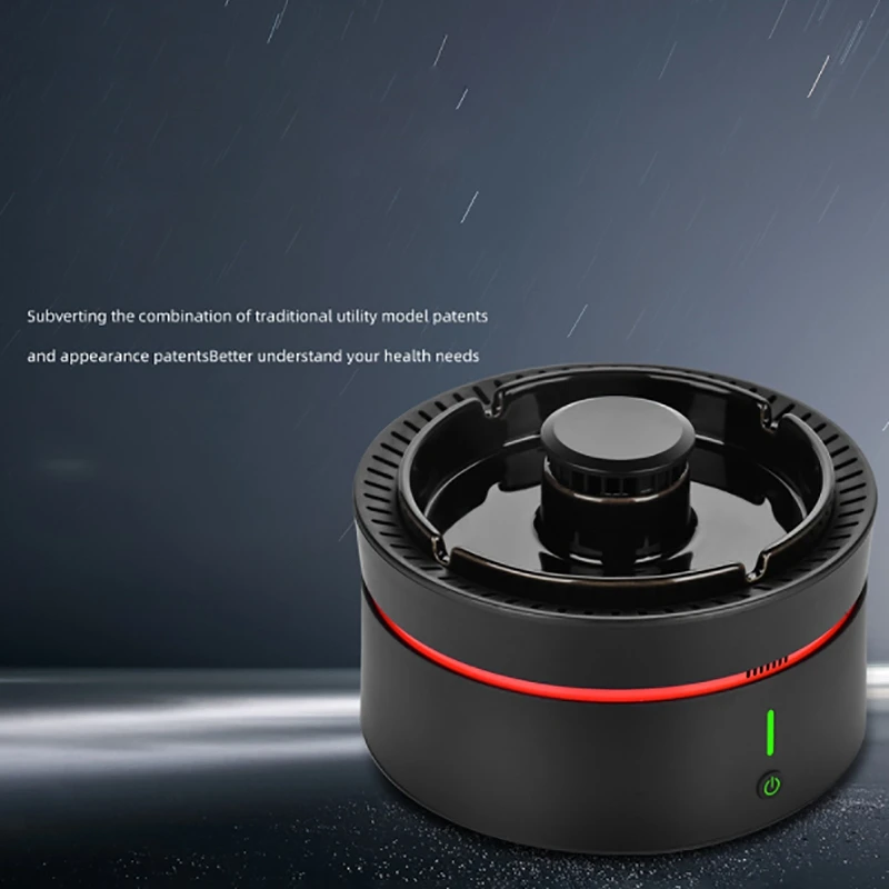 

Purifier Ashtray, Multifunctional Indoor Small Ashtray Air Purifier to Prevent Second-Hand Smoke