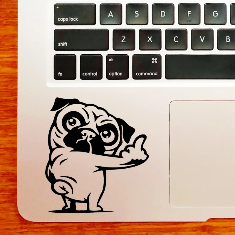 

Angry Shari Pie Dog Laptop Sticker for MacBook Pro 16" Air Retina 11 12 13 15 inch Mac Book 14" HP Notebook Skin Trackpad Decal