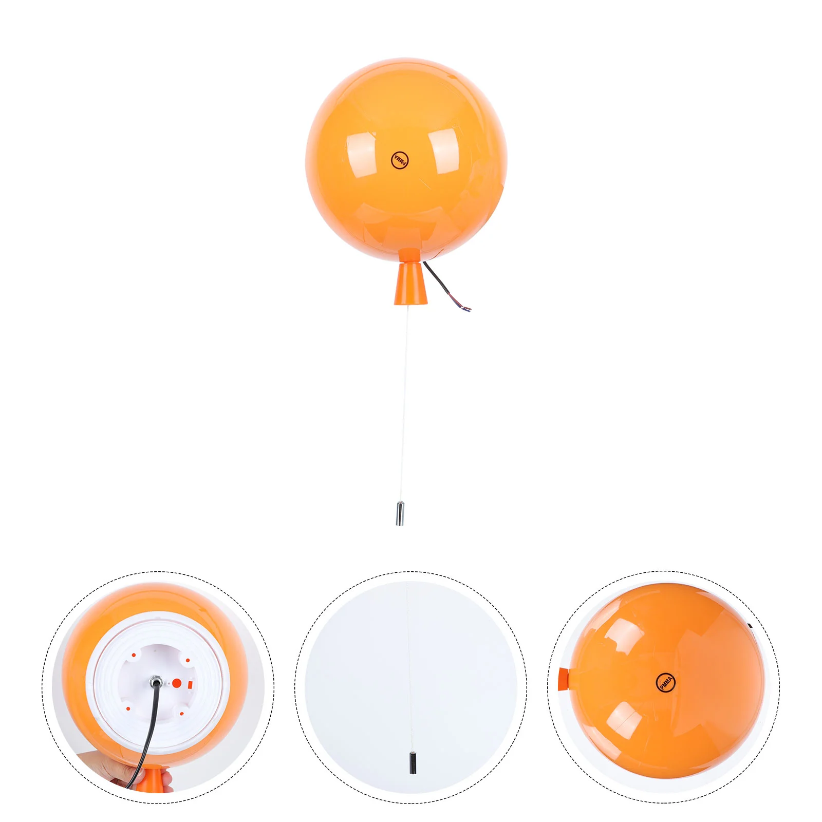 

1Pc Balloon Design Wall Light Simple Modern Light Home Wall Decor Orange