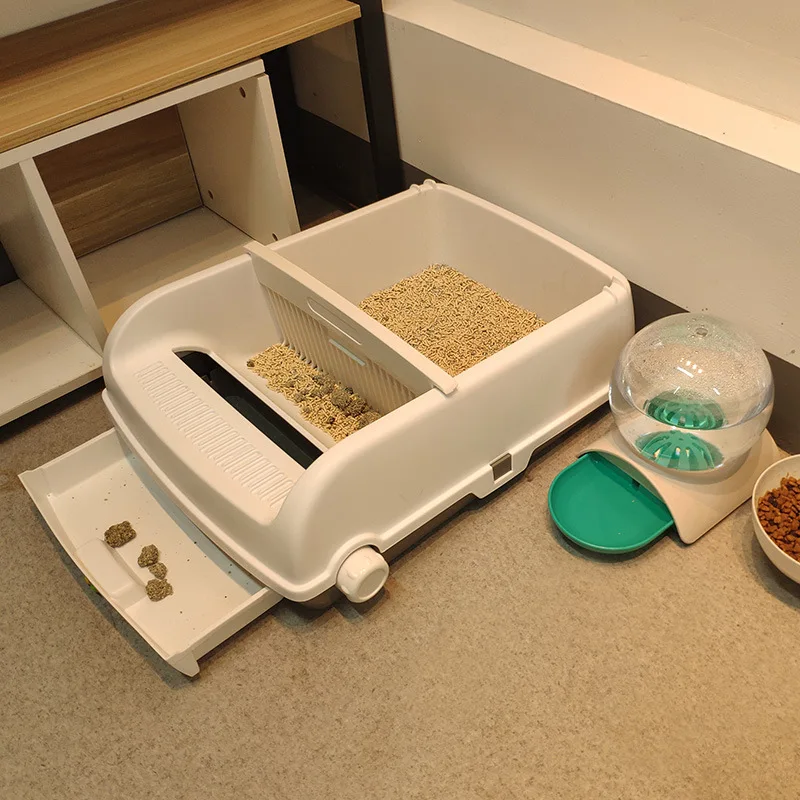 Полуавтоматическая коробка для мусора ящик кошачьих туалетов домашних животных