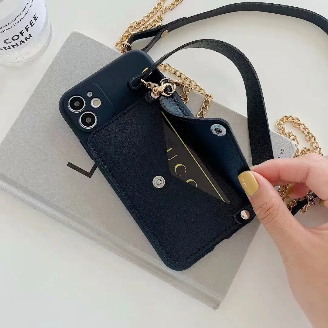 new silicone lanyard wallets phone case for huawei p20 lite p20 p30 pro p40 lite mate 9 mate 10 20 pro soft leather holder cover free global shipping