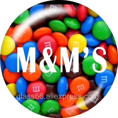 10 шт. смешанные M&M улыбающееся лицо 12 мм/18 мм/20 мм/25 мм круглые фото стекло кабошон демонстрационная плоская задняя часть делая результаты TL464 - Цвет: B6978
