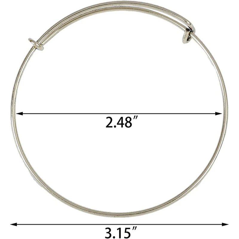 

75Pcs Expandable Bangle Bracelet Adjustable Bracelets Blank Wire Bangle & 140Pcs Tassel Keychain Bulk Set