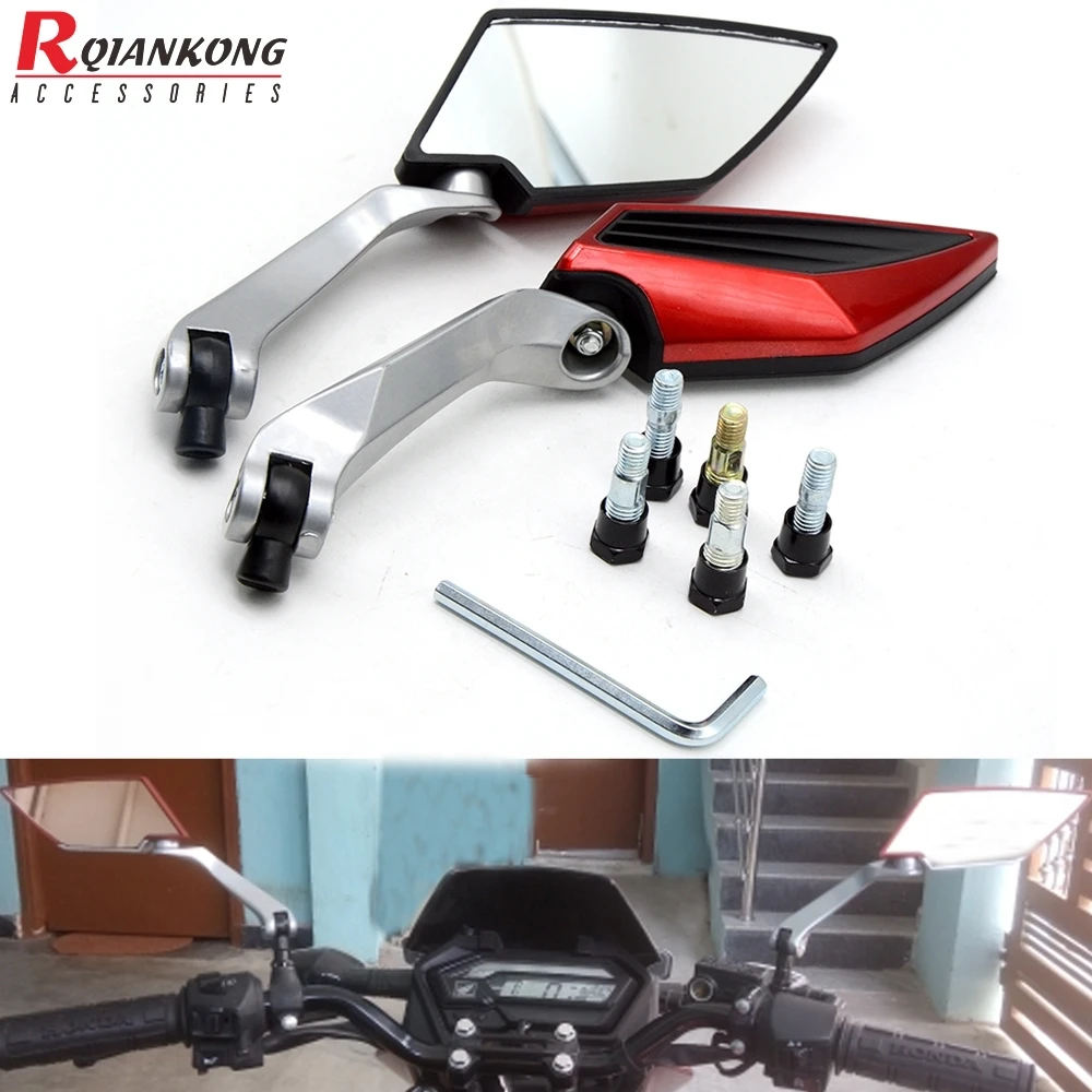 Универсальный 8 мм 10 Винт мотоциклетные боковые зеркала заднего вида для Kawasaki VERSYS