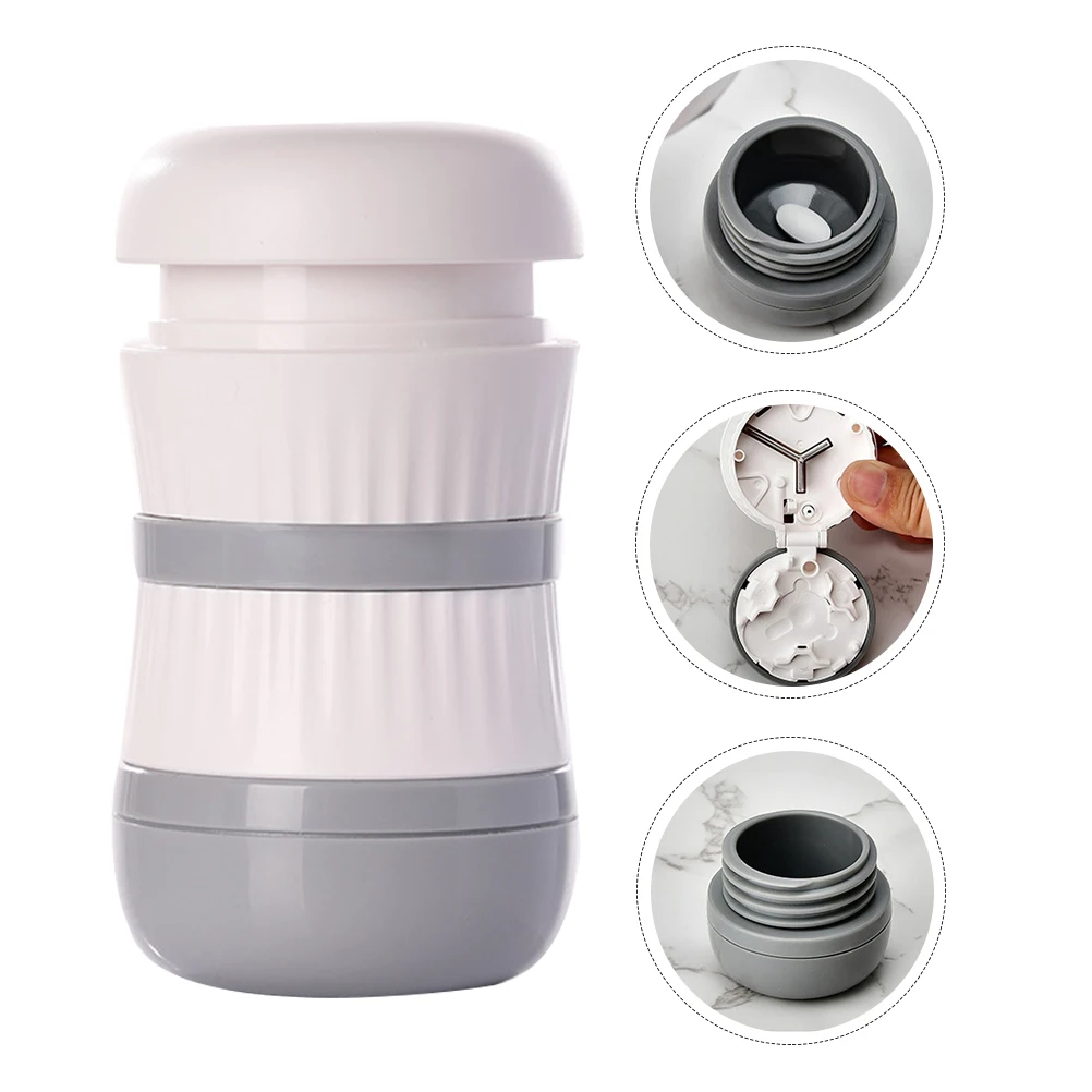 

1pc Portable Pill Cutter Multifunction Grinder Medicine Cutting Device Box