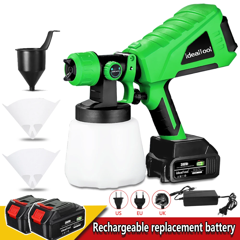 

Electric Spray Gun 600W HVLP Paint Sprayer Compressor Flow Control Airbrush Power Tools Easy Spraying & Clean