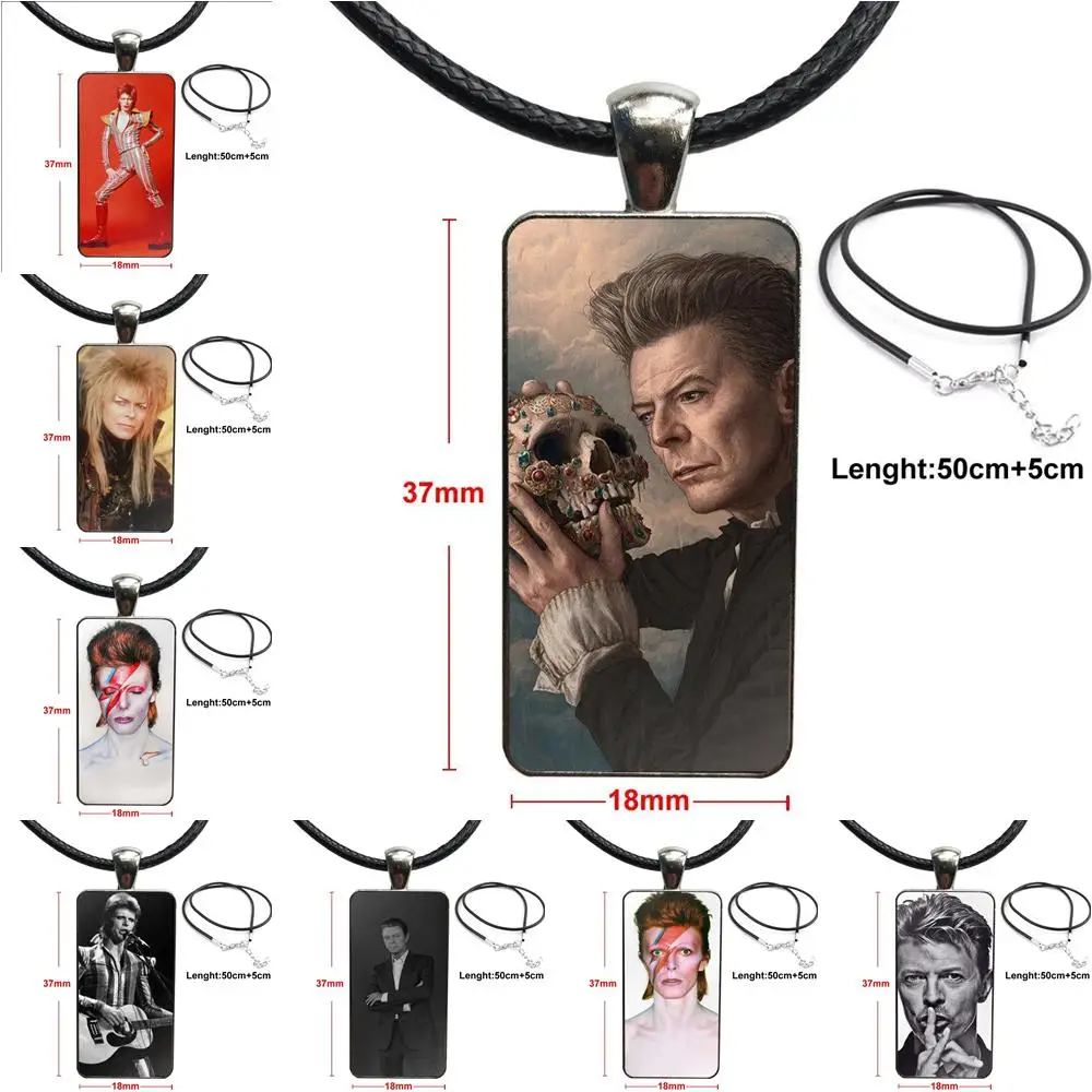 Для школьниц Maxi Good David Bowie бижутерия со стеклянными кабошонами стальной цвет с