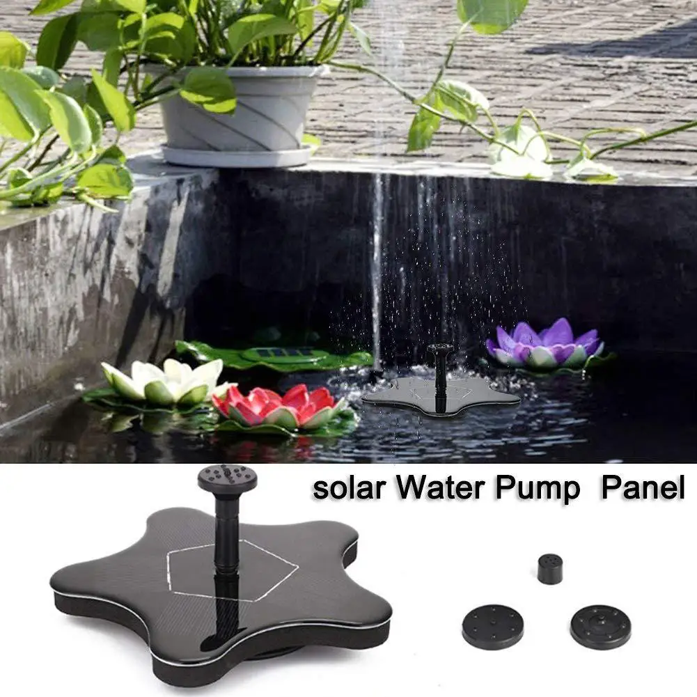 

2020 новый водяной фонтан на солнечной энергии, плавающий насос для сада, пруда, бассейна, рыбы, птицы, ванной