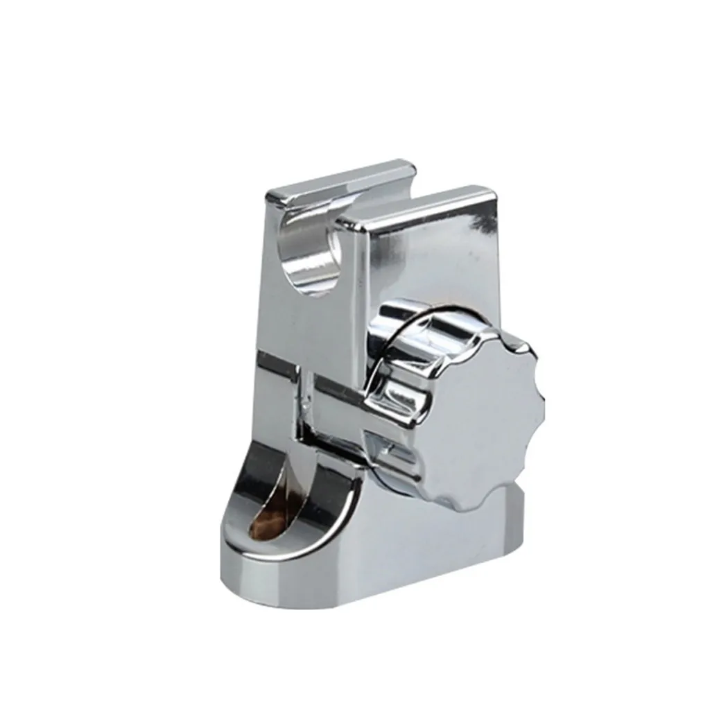 

Wall Shower Head Holder ABS ABS Rubber Adjustable Bathroom Bracket Chrome