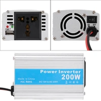 200w car power inverter dc 12v to ac 220v converter modified sine wave inverter usb charger adapter%e2%80%8b with universal plug adapter