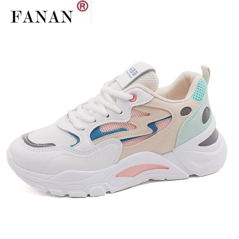 

Fashion Women's Waterproof Platform Sneakers 2021 Women's Shoes Casual Dad Sneakers Comfortable Vulcanized Tennis Shoes Women's