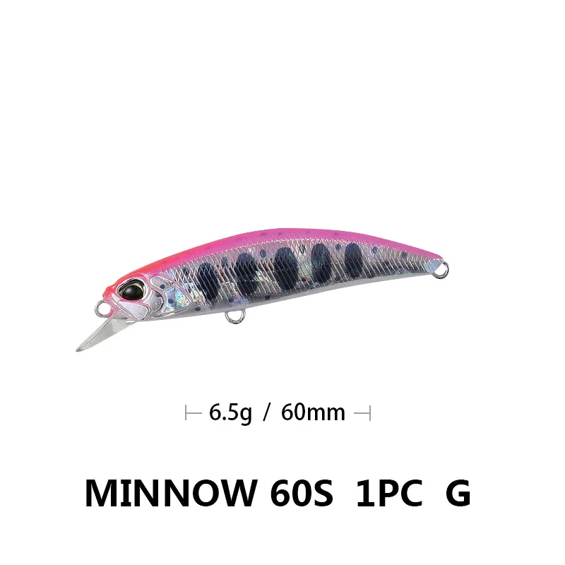 

Minnow Fishing Lure Weights 6.5g 6cm Bait Tackle Ephemera Trout Fish Pesca Trolling Wobbler Isca Artificial Articulos De Pesca