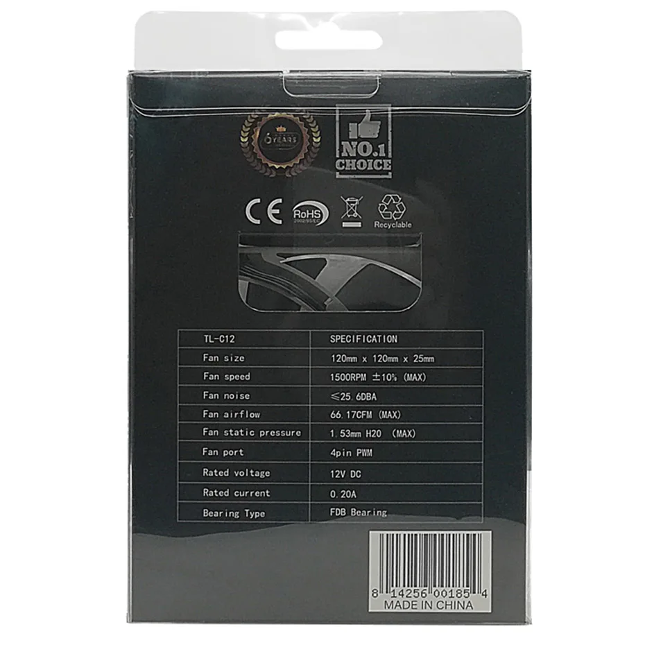 Вентилятор Thermalright чехол PWM 120 мм тихий FDB подшипник промышленный теплоизоляция