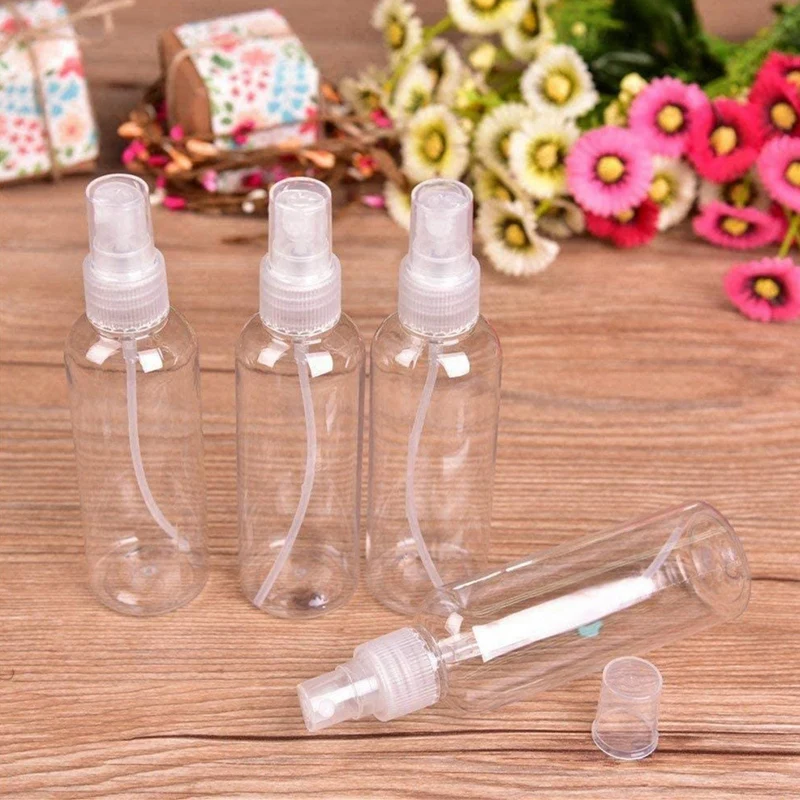 

80Ml Transparent Empty Spray Bottle Refillable Plastic Container, Empty Cosmetic Container-50Pcs