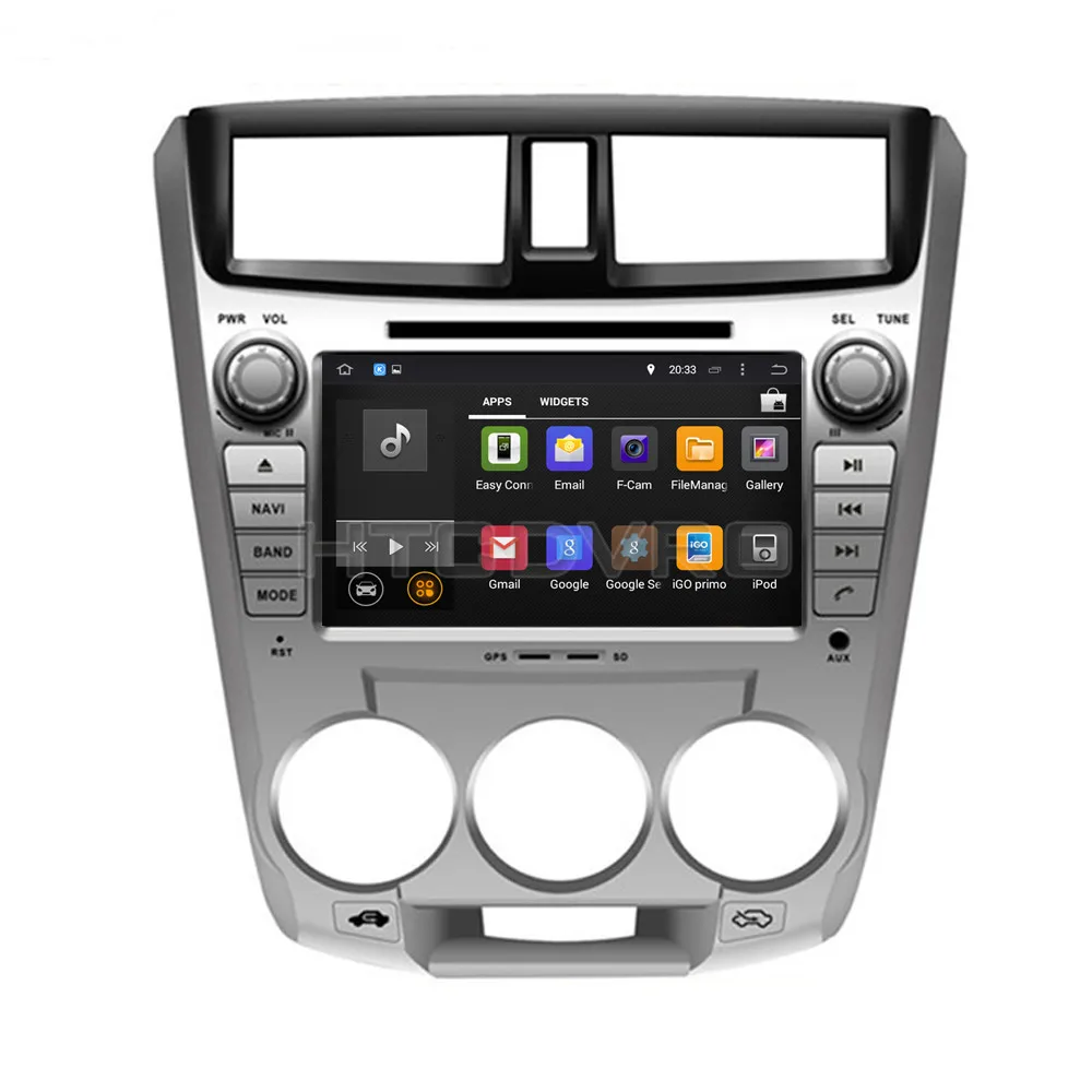 YMODVHT 8 дюймов 4G Восьмиядерный Android 9 0 7 1 автомобильный dvd плеер для Honda City 1.8L/1.5L 2008 GPS