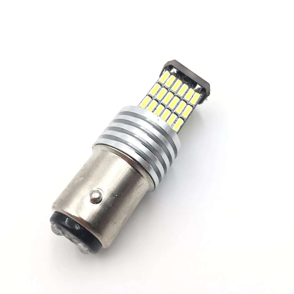 Автомобильная светодиодная лампа S25 4014 45 SMD 1157 BAY15D P21/5W 1016 с двойным контактом