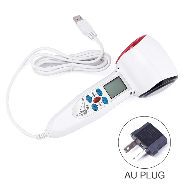 AU Plug Горячий Холодный Молоток криотерапия теплый лед нагревание кожи лица подтягивание анти-старения лица спа термоусадочный пор массажер синий Фотон - Цвет: AU Plug
