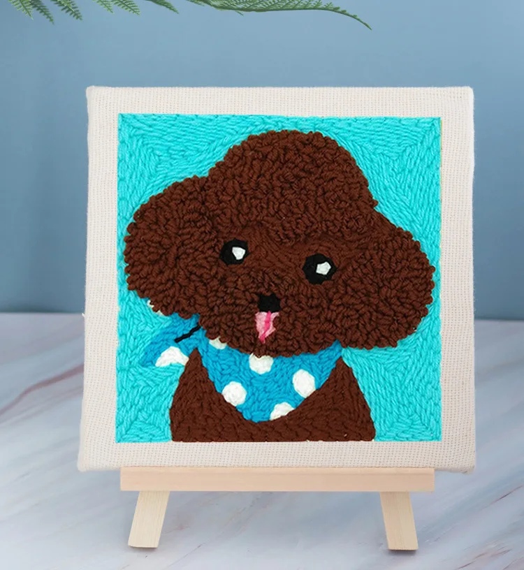 Набор для вышивания с милыми животными сделай сам игла рамкой ручная работа