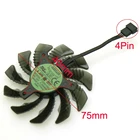 T128010SU DC12V 0.35AMP 75 мм VGA вентилятор 4Pin для видеокарты Gigabyte охлаждающий вентилятор