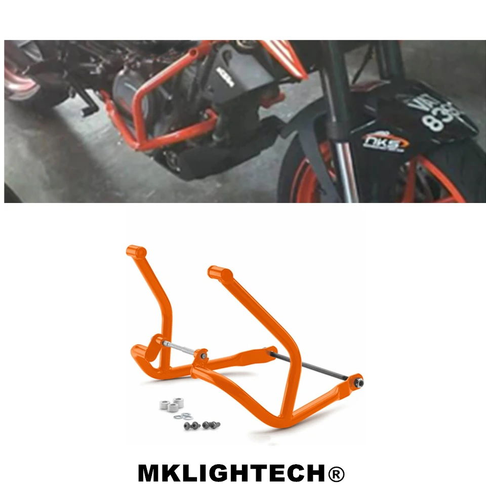 Mklighttech для KTM DUKE 390 KTM390 Duke390 2013 2016 защита двигателя от падения|Накладки и