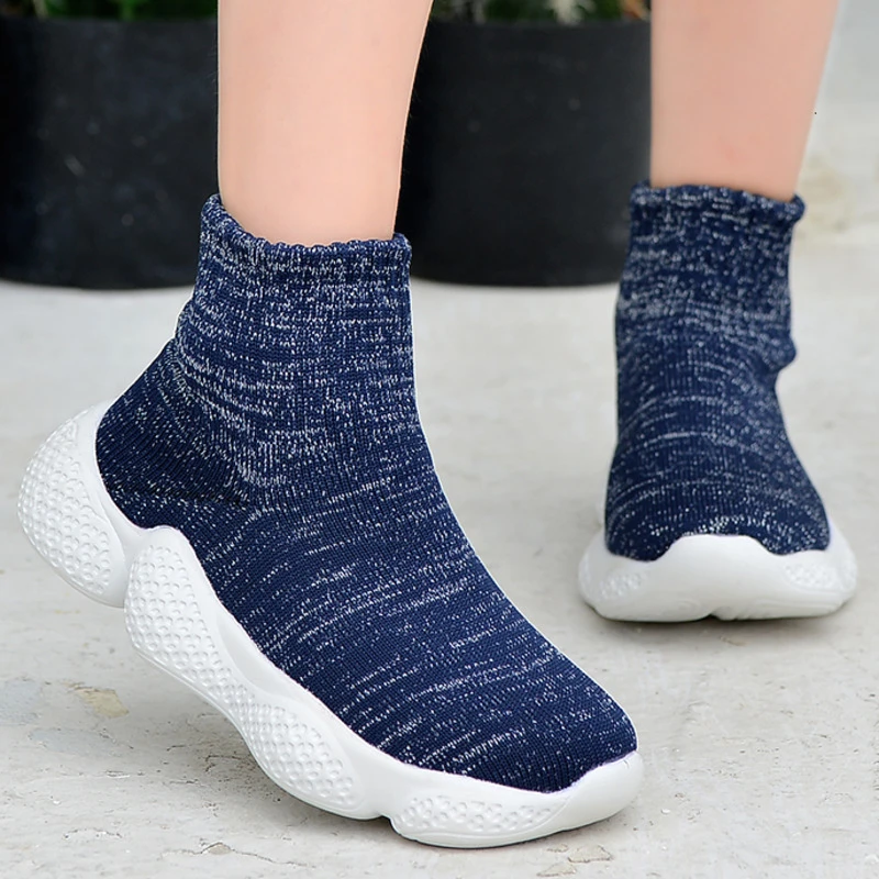 Детские кроссовки носки высокие модные для девочек детская спортивная обувь