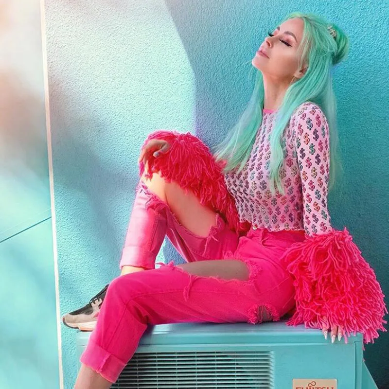 Женская футболка сексуальная прозрачная летняя уличная одежда с принтом в виде