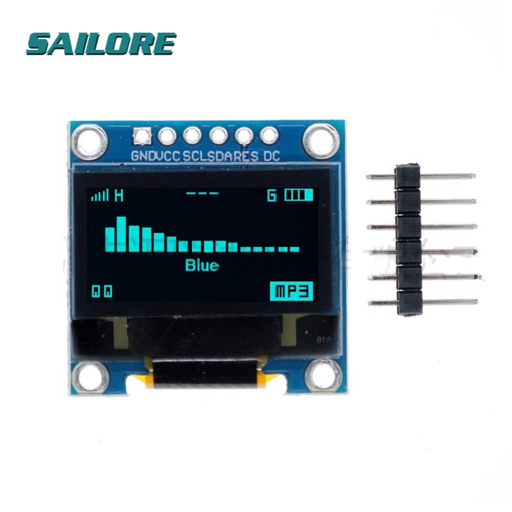 

SSD136 0,96 дюймов 6Pin 12864 SPI IIC I2C цифровой OLED ЖК-дисплей модуль 0,96 ''плата для Arduino 51 SMT32 привода желтый синий