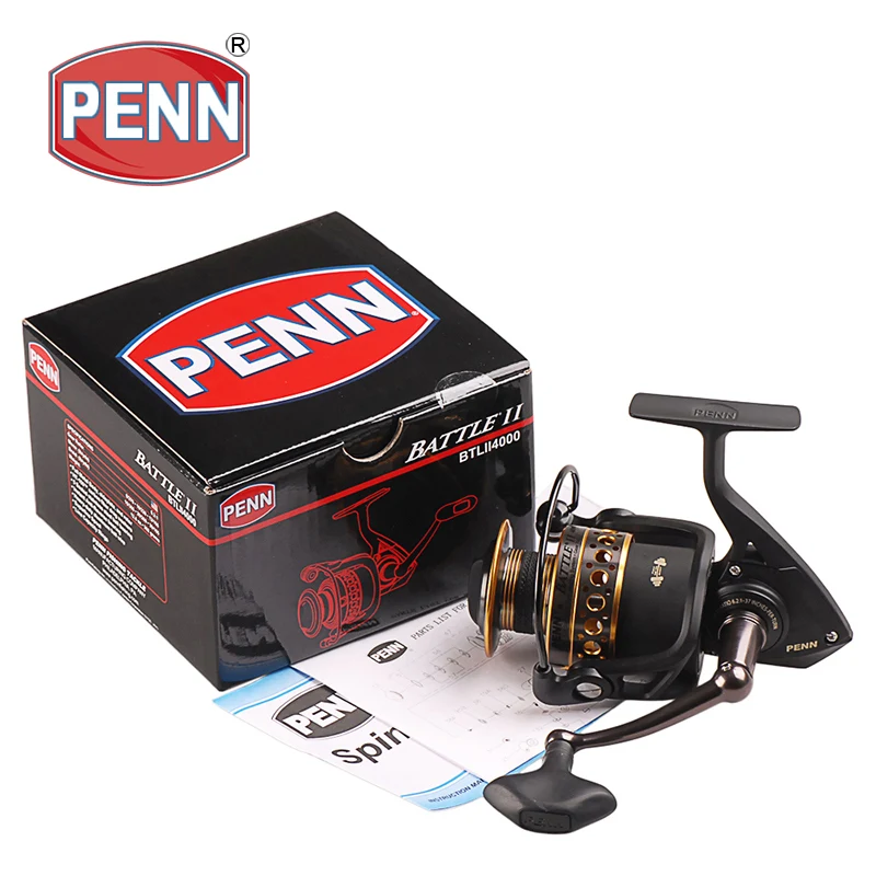 Рыболовные спиннинговые Катушки PENN BATTLE II BTL 3000/4000/5000/6000/8000 5 + 1BB максимальная