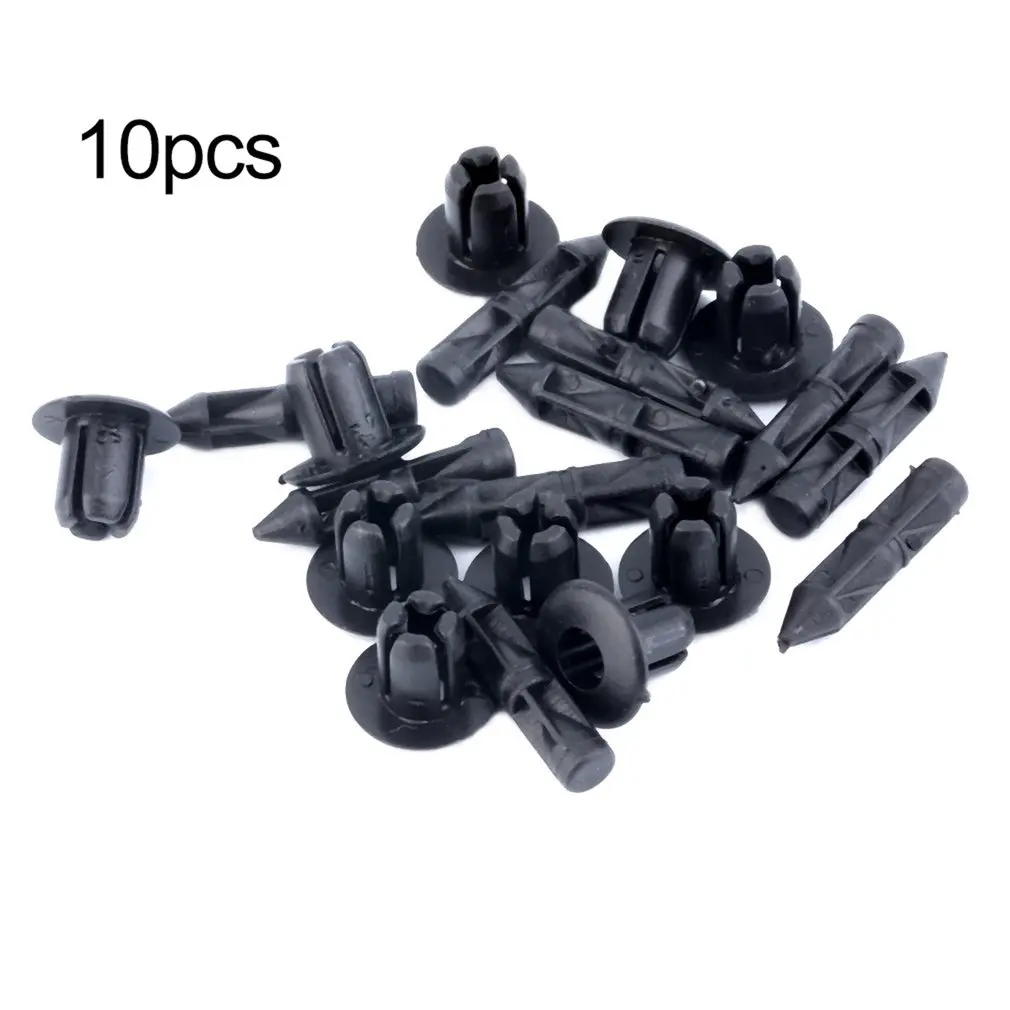 

In Stock New 10x for For Suzuki For For Kawasaki, 6mm Screw Hole Plastic Fairing & Trim Panel Clips- 6mm Hole Hot