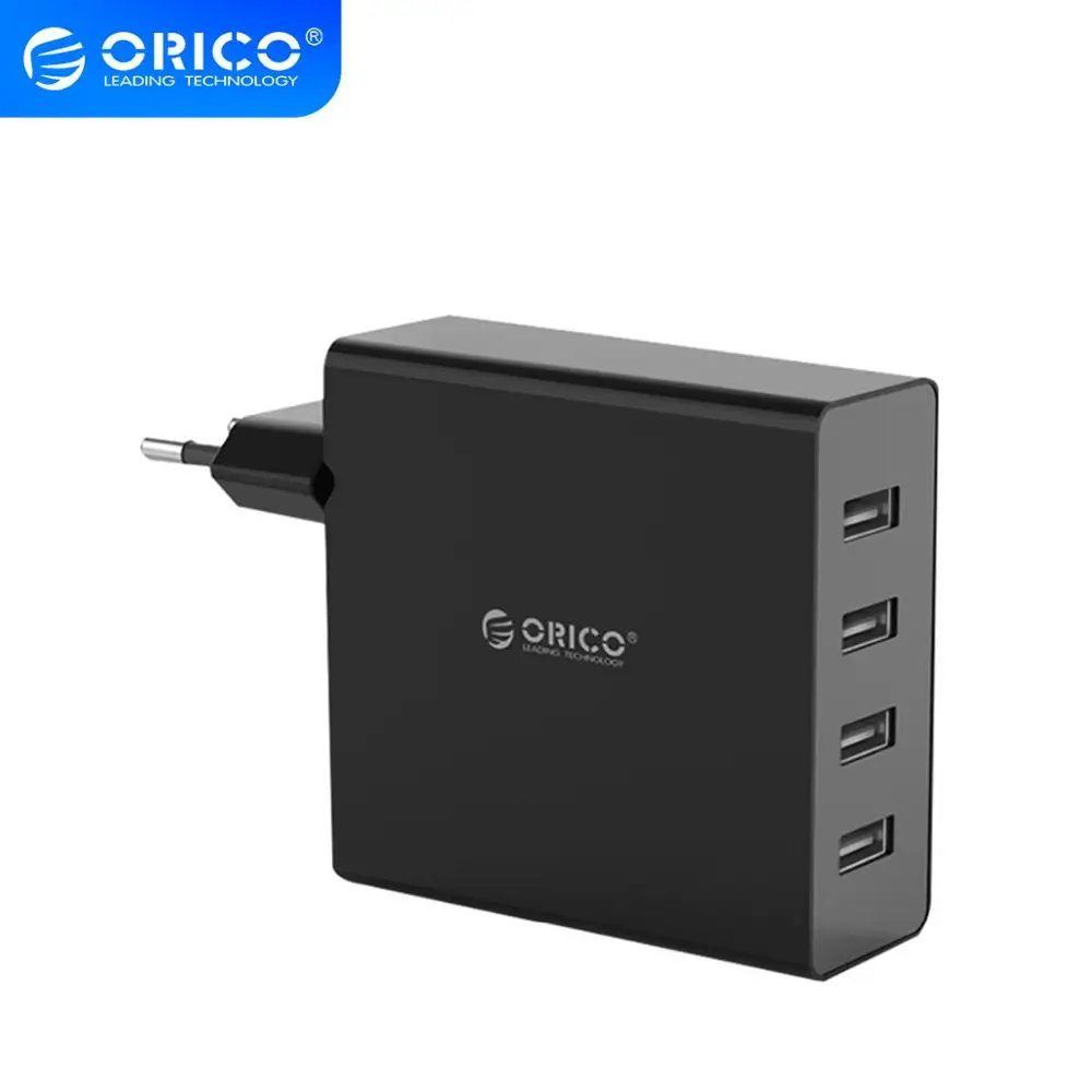 

ORICO 30W 4 Ports USB Charger Fast Charging 5V2.4A*4 Travel Charger for Tablet Pad for iphone Samsung Xiaomi Smartphone