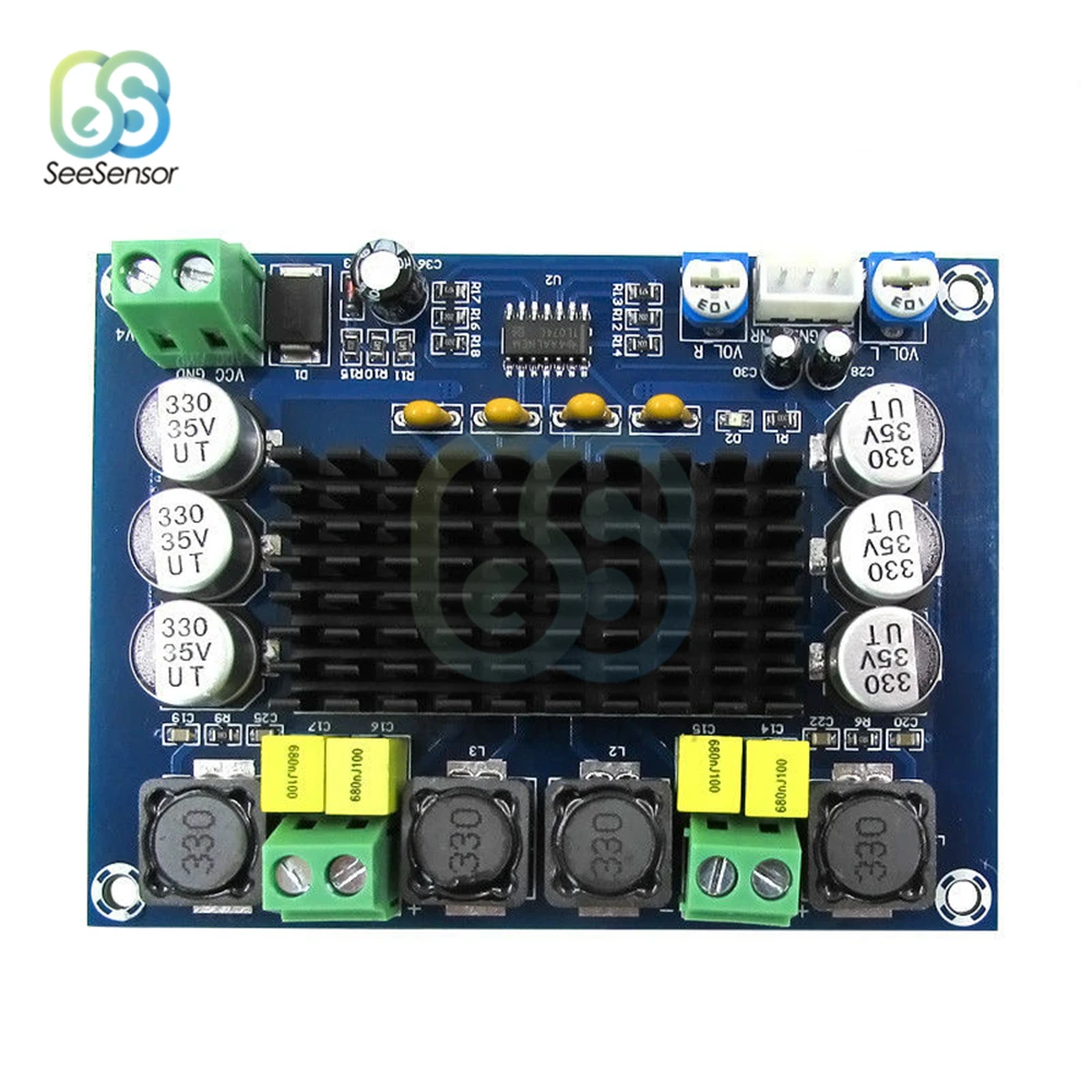 2*120 Вт TPA3116D2 двухканальный стерео высокой мощности цифровой аудио усилитель