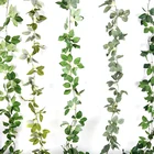 Свадебные украшения искусственные листья лозы эвкалипта гирлянды на стене растение Плющ на день рождения вечерние Декор свадебного стола