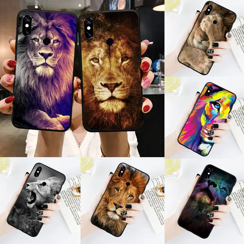 

Lion Alpha Male Phone Case For Xiaomi Redmi Note 4 4x 5 6 7 8 pro S2 PLUS 6A PRO