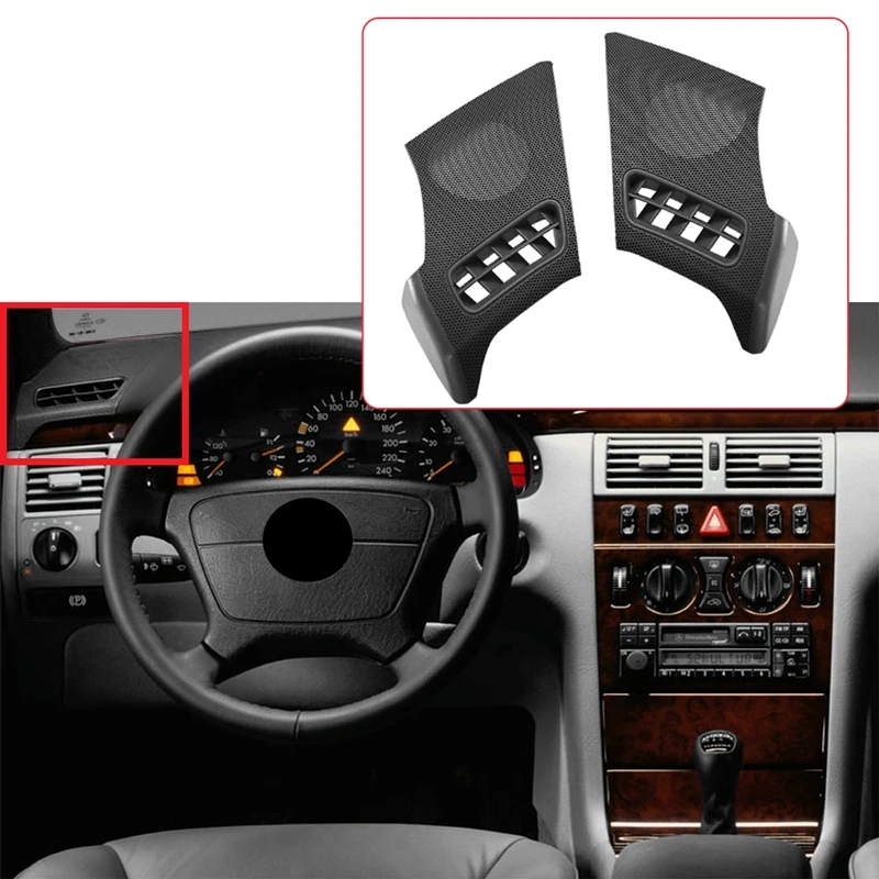 

Автомобильная панель R + L Боковая решетка вентиляционного отверстия для Mercedes Benz W210 E-CLASS E320 E430 E55 1996-2002