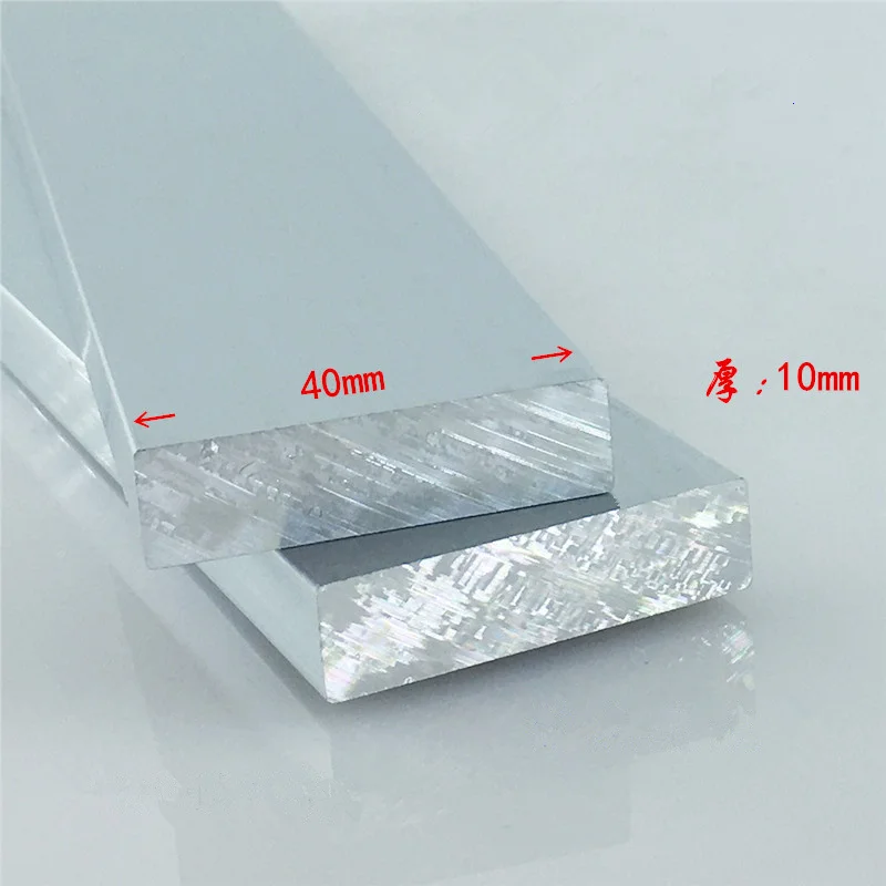 Пластина из алюминиевого сплава 10 мм x 40 Артикул Алюминий 6063-T5 ширина окисления