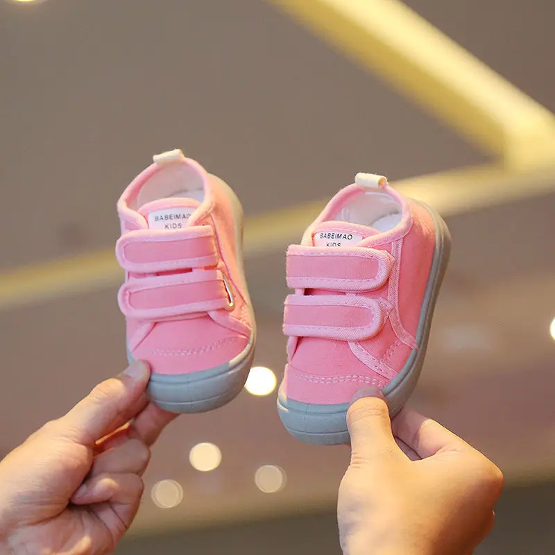

Candy Color Baby Walking Shoes Boys Girls Anti-Skid Canvas Shoes Child Breathable Sport Sneakers Spring Fashion Flats for School