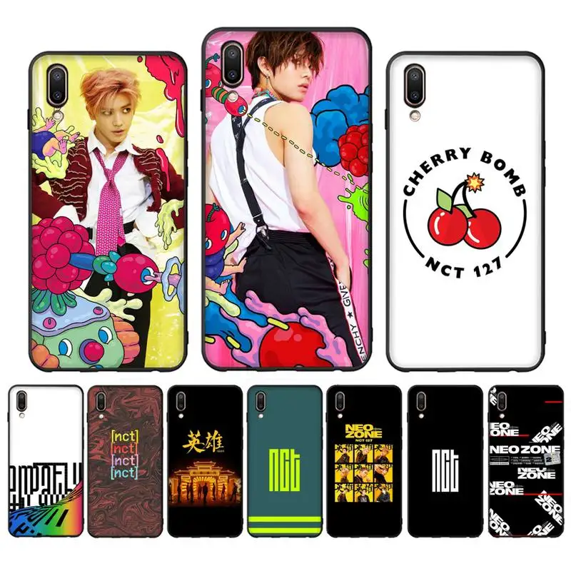 

kpop NCT 127 Neo Zone logo Phone Case Case For Oppo Reno Realme C3 6Pro Cover For vivo Y91C Y17 Y19 Funda Capa