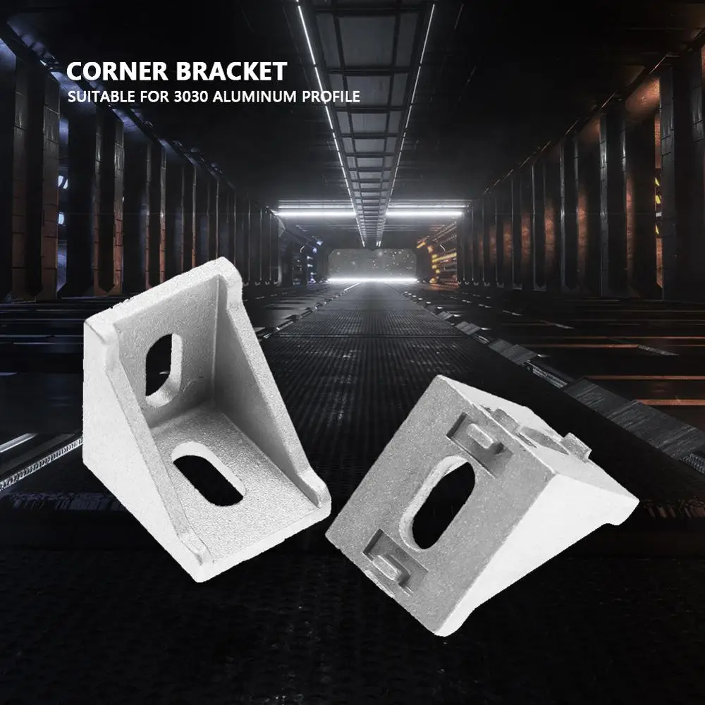 Алюминиевые угловые кронштейны 3030 прочные L образные прямоугольные скобы для