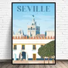 Постер на холсте, без рамы, для путешествий в Севилье