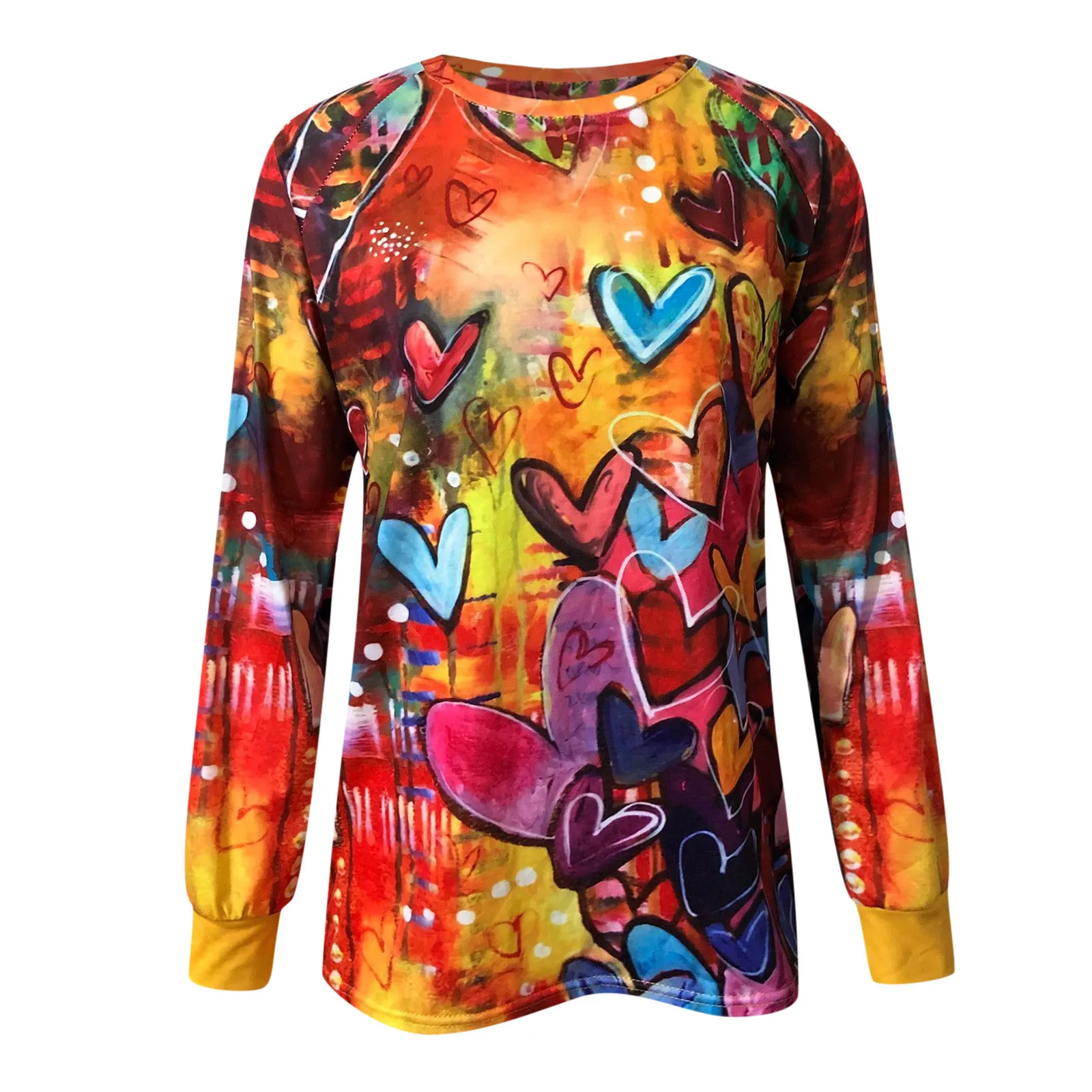 Женские футболки свободные удобные топы-туники зимние Футболки с длинным