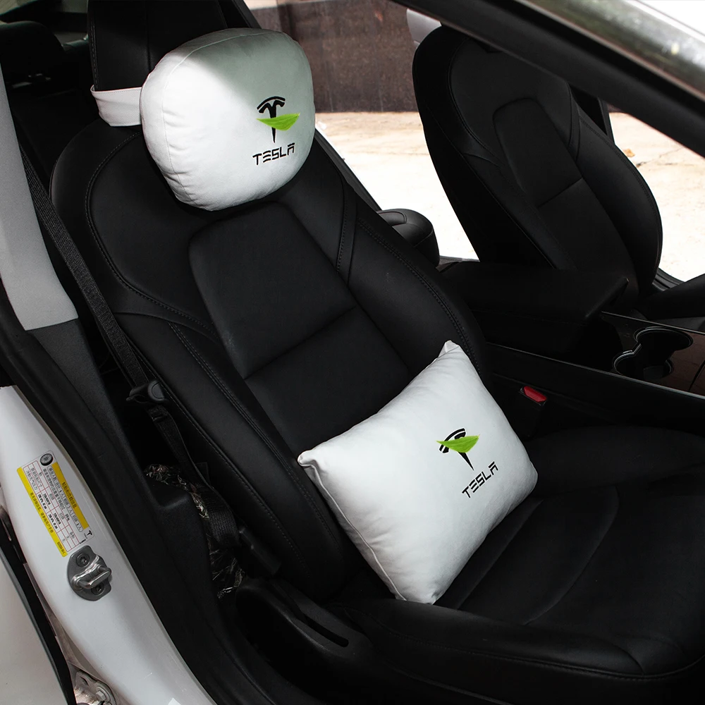 

2021 for Tesla Model 3 S X Y Accessories New Car Head Support Neck Compatible Seat Headrest Breathable Neck Pillow